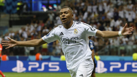 search image 2 Mbappé marque le premier but du Real Madrid lors de la victoire finale de Los Blancos en Supercoupe de l'UEFA 2